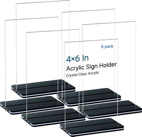 4x6 acrylic sign holder